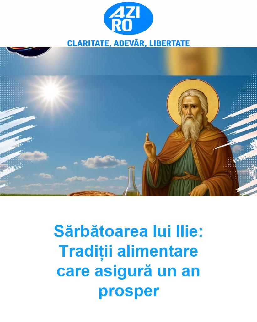 Sărbătoarea lui Ilie: Tradiții alimentare care asigură un an prosper