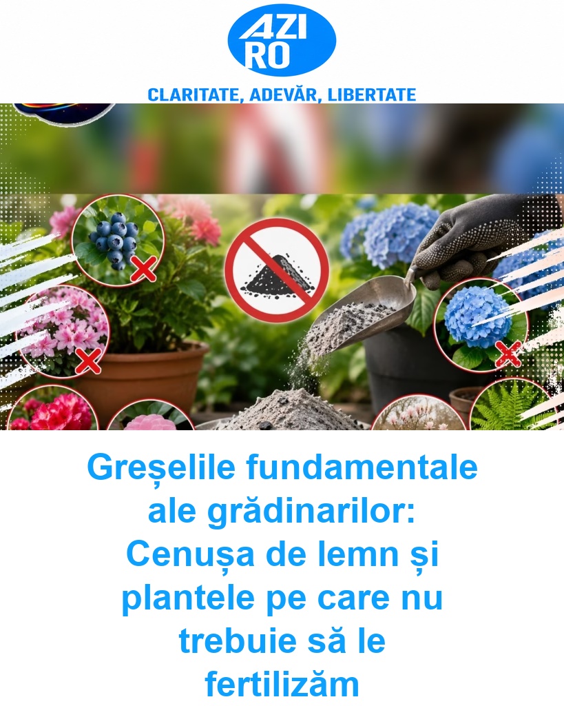 Greșelile fundamentale ale grădinarilor: Cenușa de lemn și plantele pe care nu trebuie să le fertilizăm