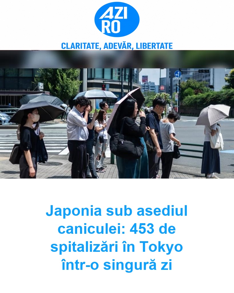 Japonia sub asediul caniculei: 453 de spitalizări în Tokyo într-o singură zi