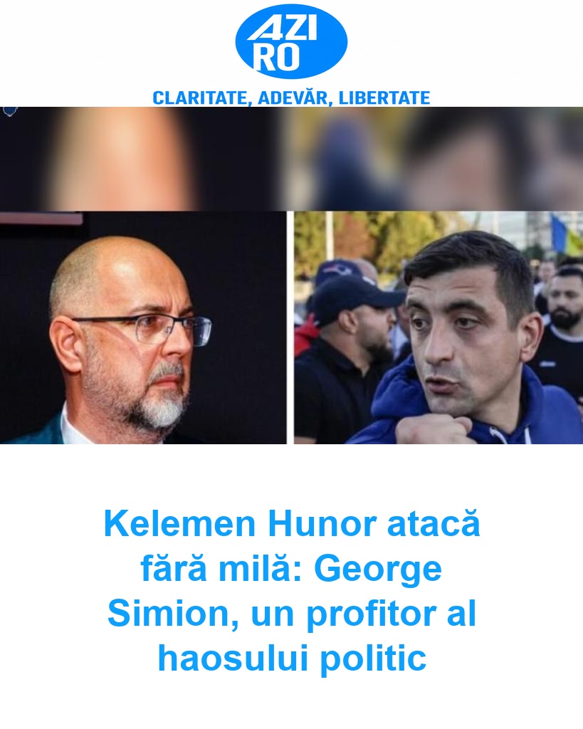 Kelemen Hunor atacă fără milă: George Simion, un profitor al haosului politic