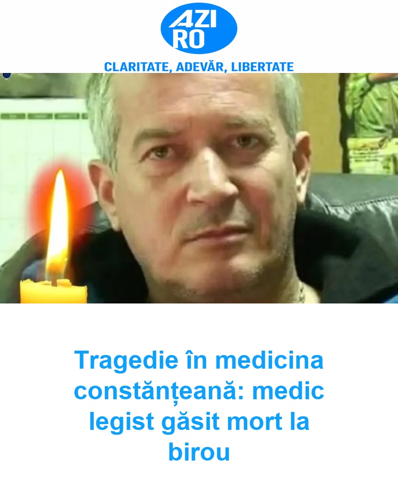 Tragedie în medicina constănțeană: medic legist găsit mort la birou