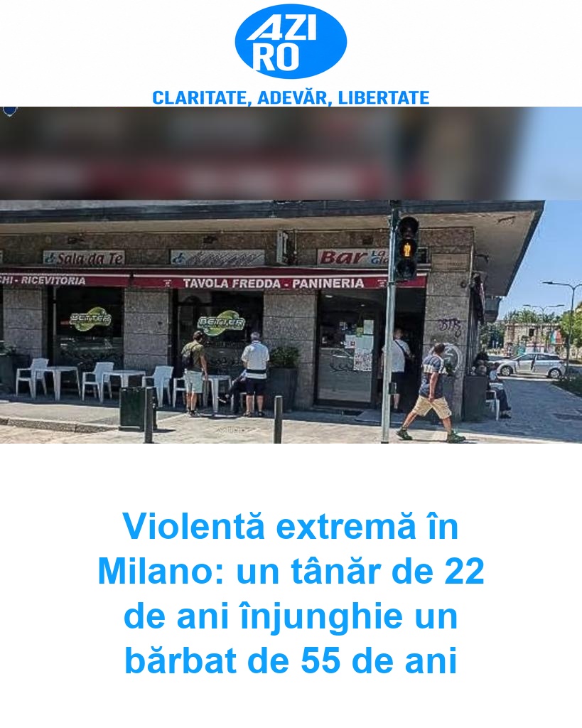 Violentă extremă în Milano: un tânăr de 22 de ani înjunghie un bărbat de 55 de ani