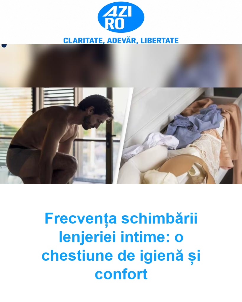 Frecvența schimbării lenjeriei intime: o chestiune de igienă și confort