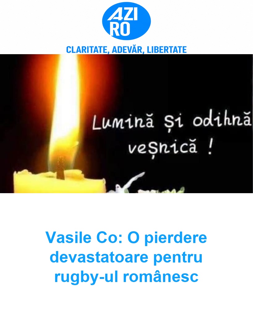 Vasile Co: O pierdere devastatoare pentru rugby-ul românesc