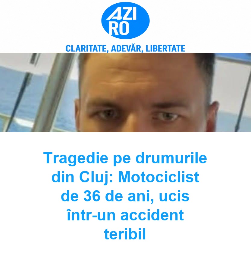 Tragedie pe drumurile din Cluj: Motociclist de 36 de ani, ucis într-un accident teribil