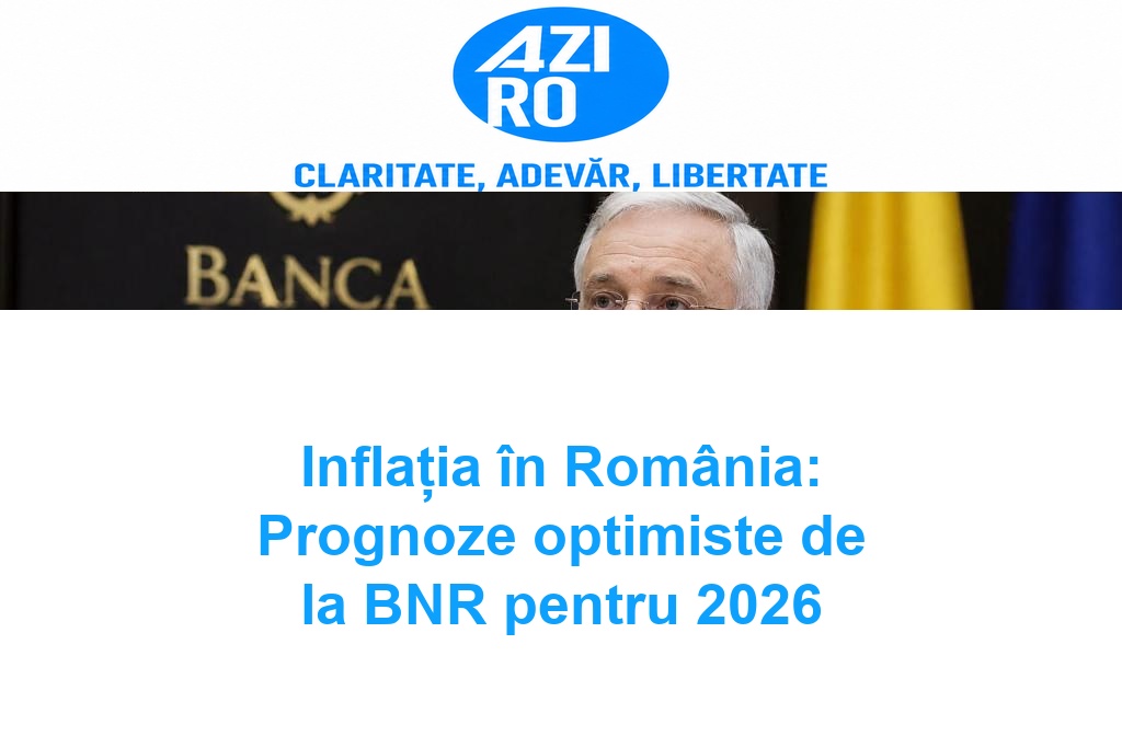 Inflația în România: Prognoze optimiste de la BNR pentru 2026