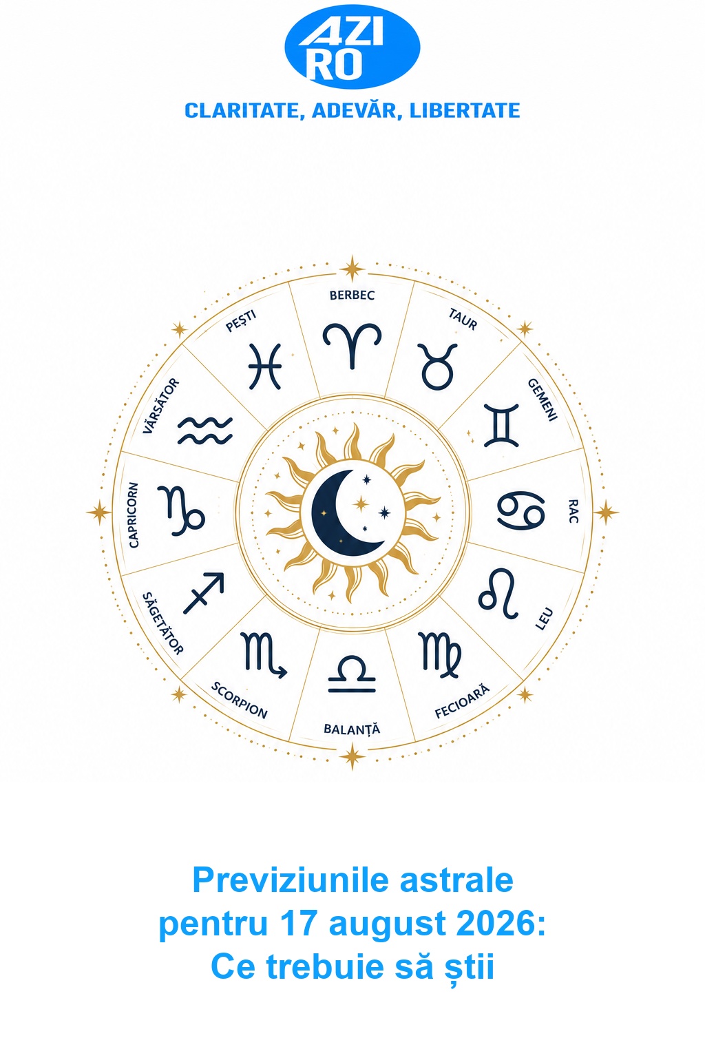 Previziunile astrale pentru 17 august 2026: Ce trebuie să știi