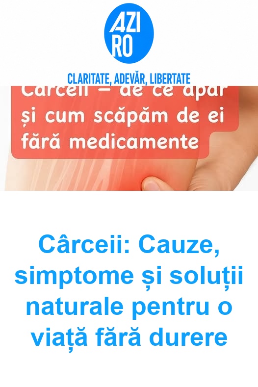 Cârceii: Cauze, simptome și soluții naturale pentru o viață fără durere
