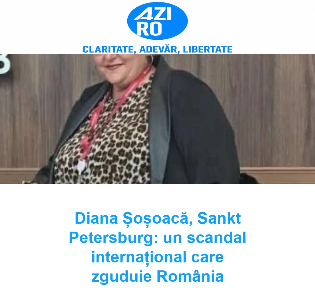 Diana Șoșoacă, Sankt Petersburg: un scandal internațional care zguduie România