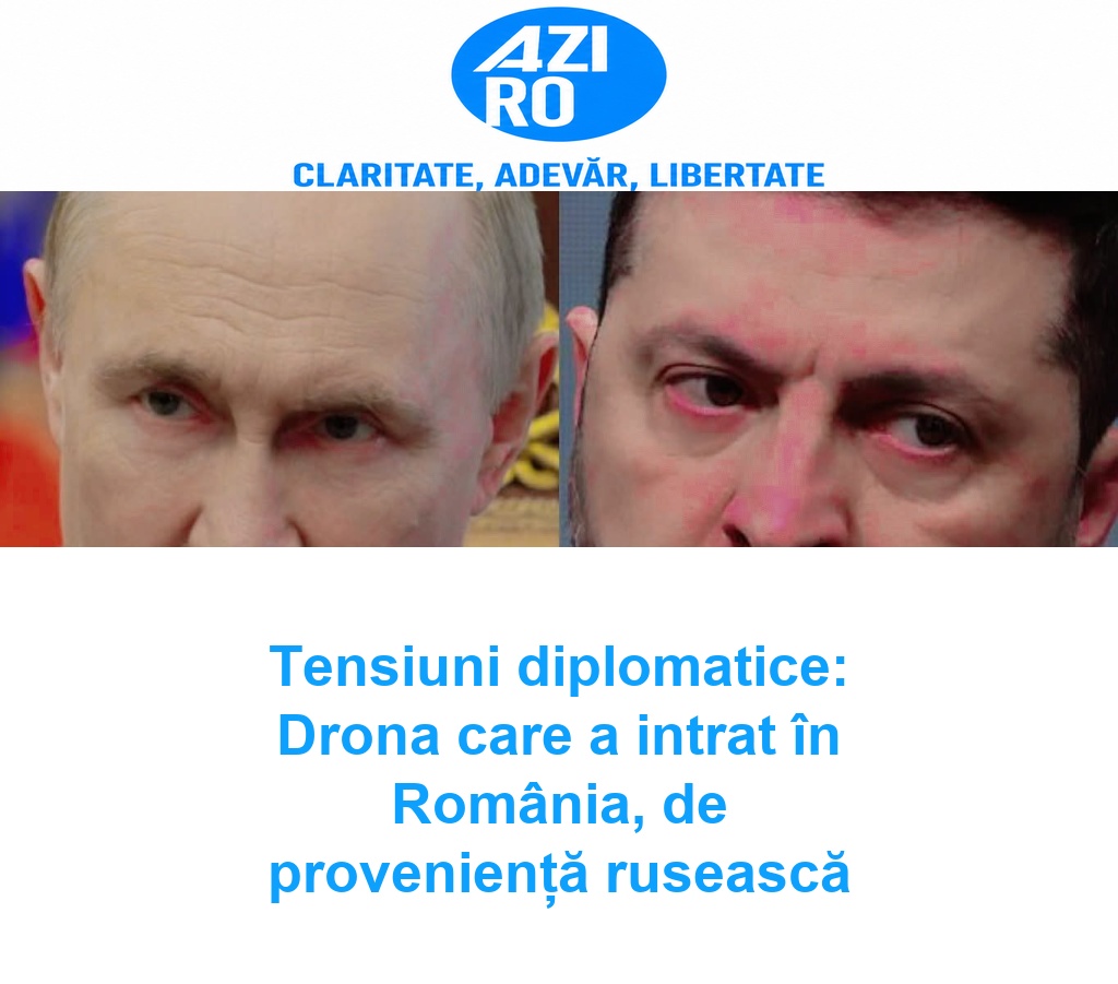 Tensiuni diplomatice: Drona care a intrat în România, de proveniență rusească